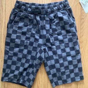 Tea Collection Blue Checkered Kids Shorts